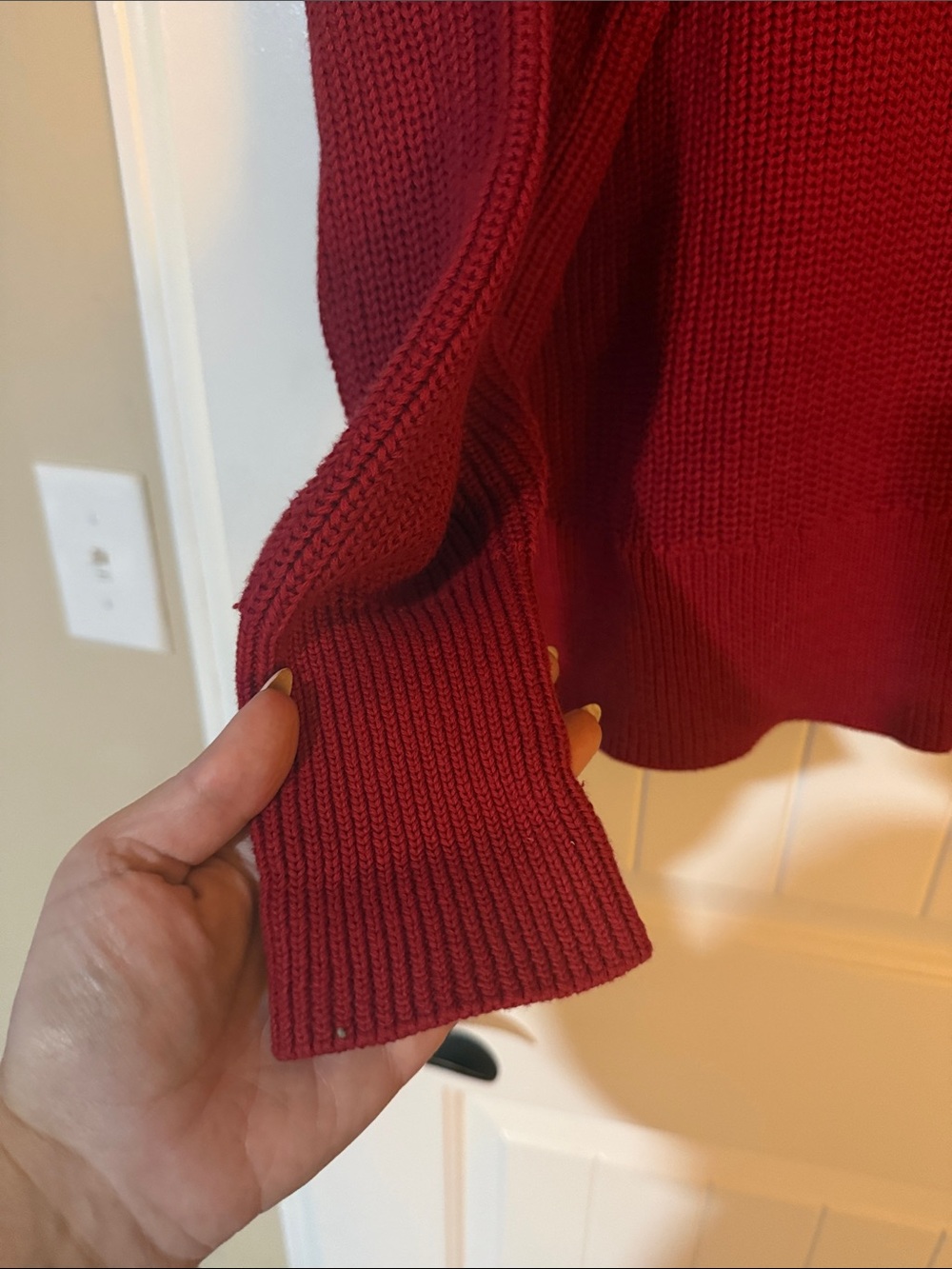 Torrid Oversized NWT Red Half-Zip Knit Sweater - Picture 6 of 6